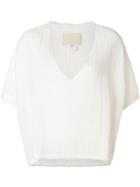 Anaak V-neck Blouse - White