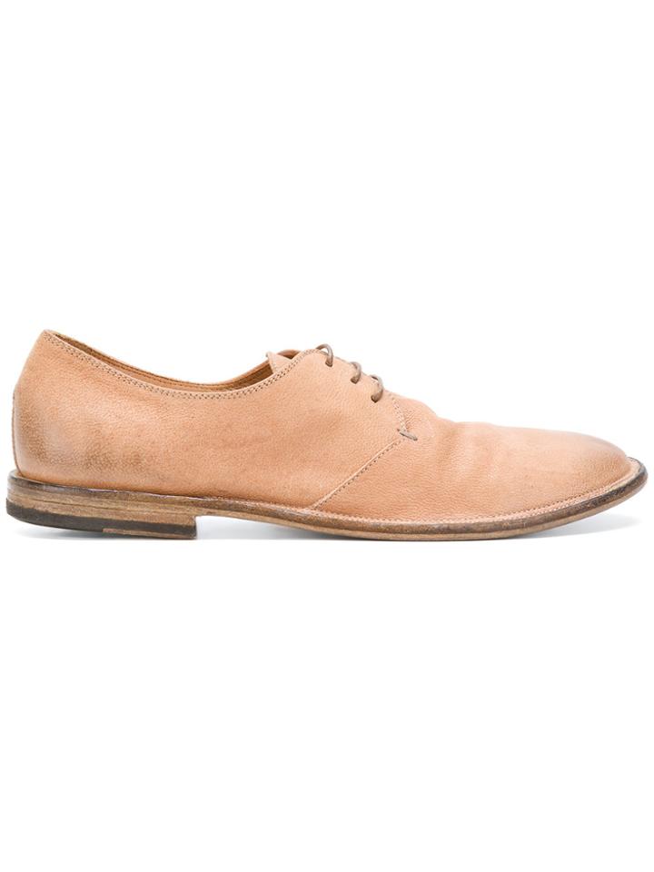 Pantanetti Distressed Lace-up Shoes - Brown
