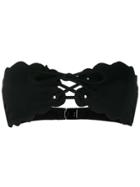 Marysia Scalloped Bikini Top - Black