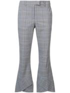 Robert Rodriguez Check Flared Trousers - Black