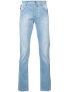 Isaia Straight Leg Stonewash Jeans - Blue
