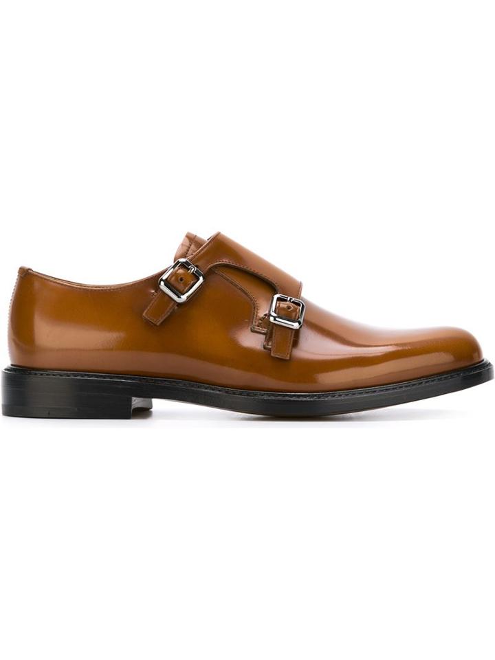 Church S Monk Shoes, Women's, Size: 39, Brown, Calf Leather/leather
