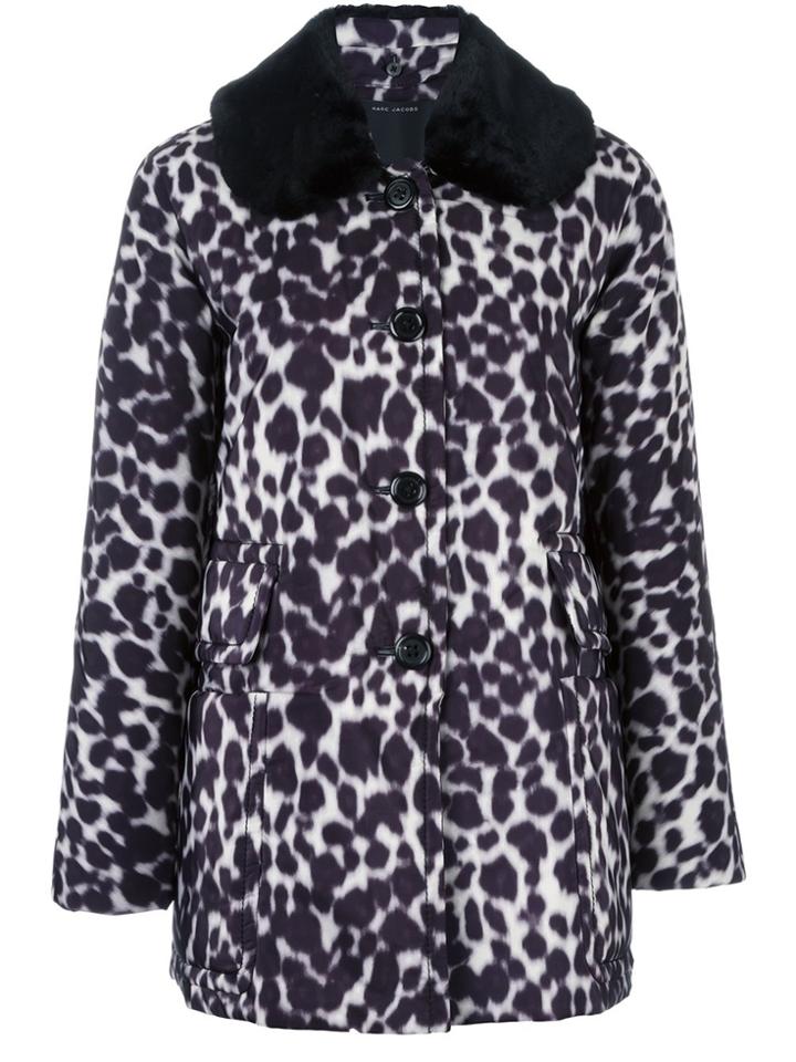 Marc Jacobs Leopard Print Coat - Nude & Neutrals