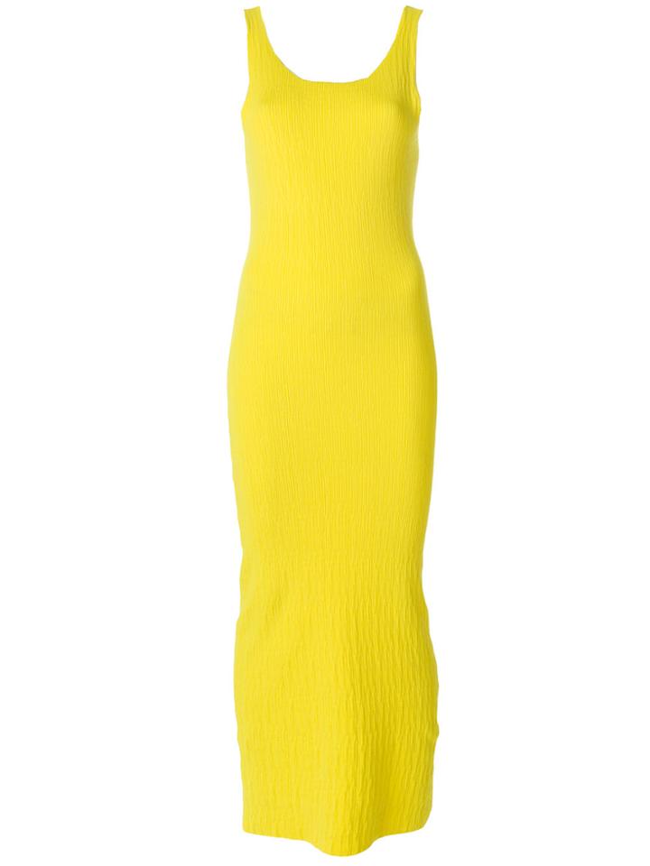 Simon Miller Textured Sleeveless Dress - Yellow & Orange