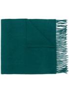 N.peal Large Woven Scarf - Green