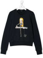 Dsquared2 Kids Doll Print Sweatshirt - Black