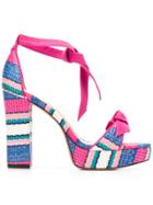 Alexandre Birman Striped Sandals - Pink
