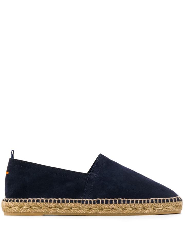 Castañer Braided Raffia Espadrilles - Blue