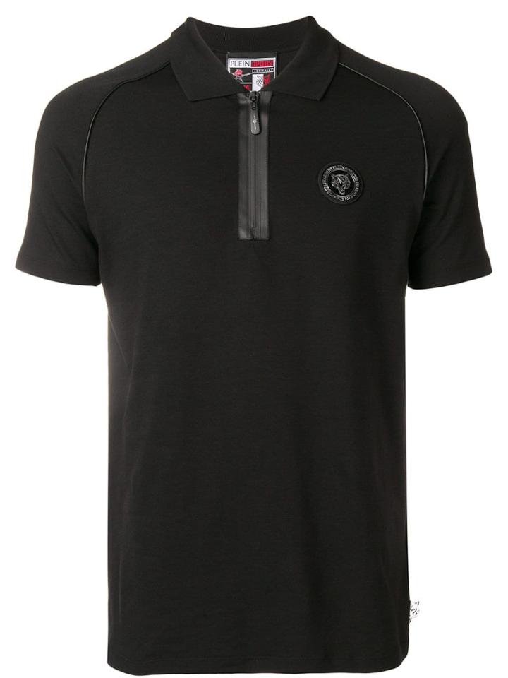 Plein Sport Simple Polo Shirt - Black