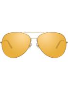Matthew Williamson Aviator Frame Sunglasses - Gold