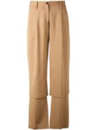 Aalto - Panelled Trousers - Women - Viscose/virgin Wool - 36, Brown, Viscose/virgin Wool