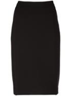 Wunderkind Classic Pencil Skirt, Women's, Size: 40, Black, Polyamide/spandex/elastane/wool