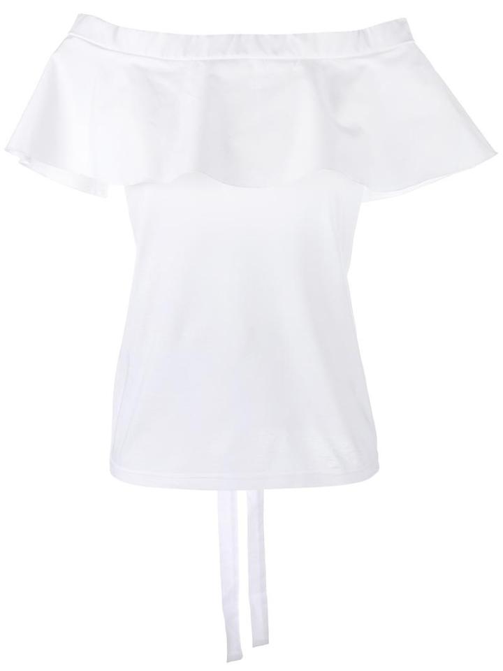 No21 Off-the-shoulder Top, Women's, Size: 38, White, Cotton