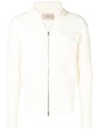 Maison Flaneur Ribbed Knitted Jacket - White