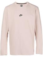 Nike Classic Logo Jersey Sweater - Pink & Purple