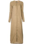Bassike Long Shirt Dress - Brown