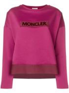 Moncler Logo Patch Sweatshirt - Pink & Purple