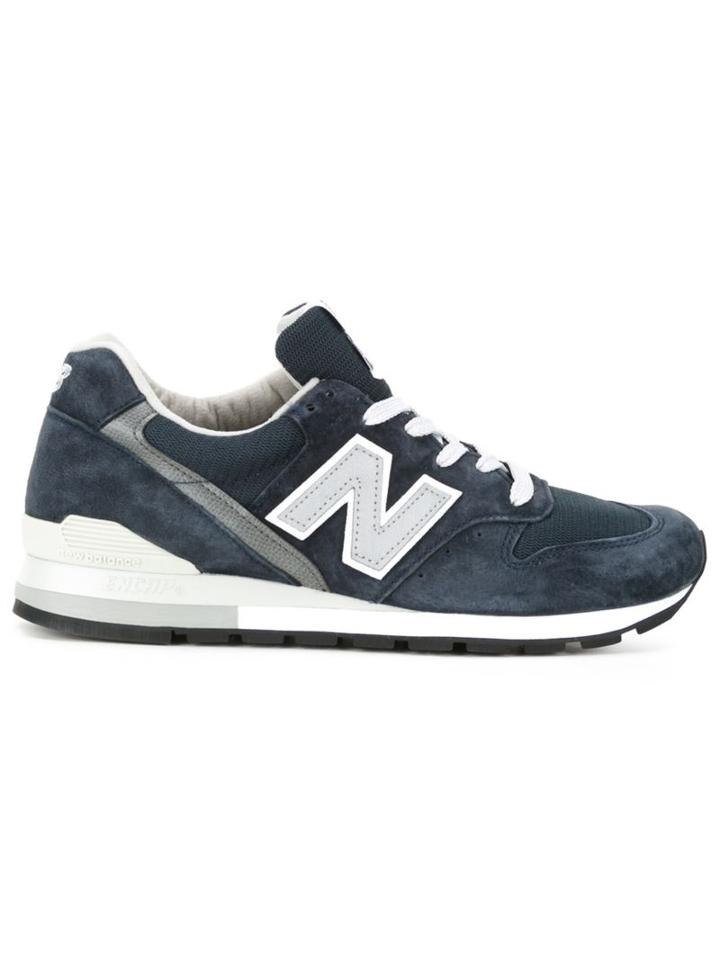 New Balance Lateral Logo Sneakers, Adult Unisex, Size: 24, Blue, Artificial Leather/rubber