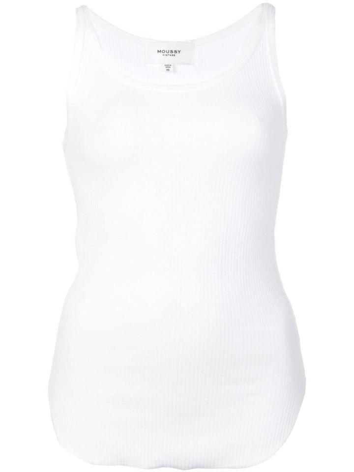 Moussy Vintage Basic Tank Top - White