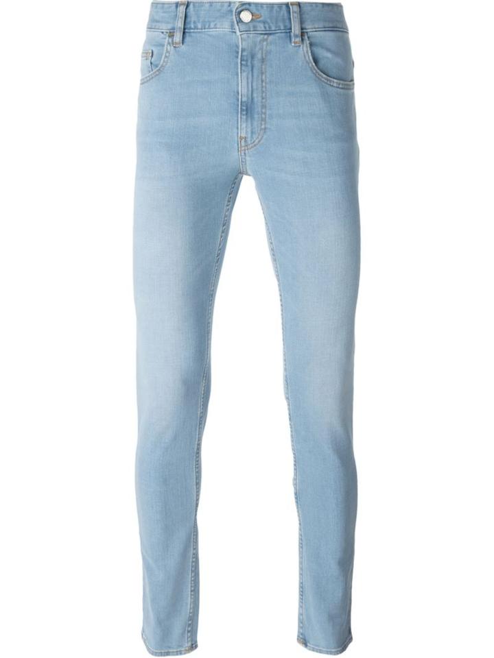 Love Moschino Stretch Skinny Jeans, Men's, Size: 32, Blue, Cotton/spandex/elastane