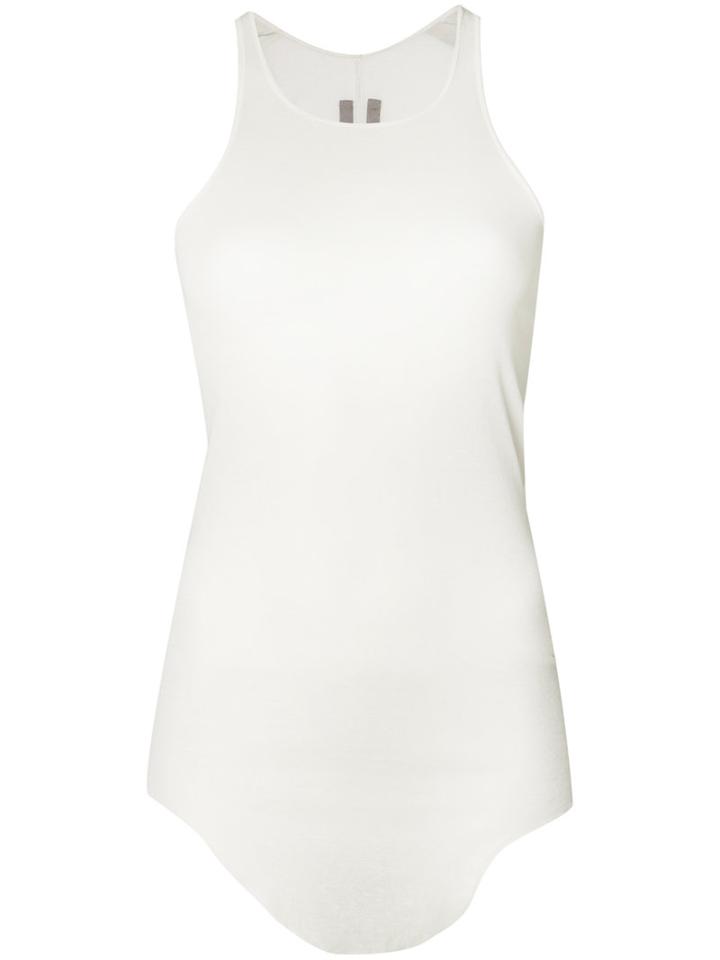 Rick Owens Sheer Vest Top, Women's, Size: 38, White, Cotton