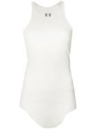Rick Owens Sheer Vest Top, Women's, Size: 38, White, Cotton