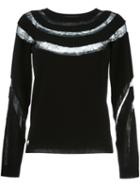 Philipp Plein 'over And Over' Jumper, Women's, Size: Small, Black, Polyamide/viscose/cashmere/merino