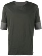 Kazuyuki Kumagai - Double Layer T-shirt - Men - Cotton - 3, Green, Cotton