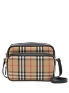 Burberry Medium Vintage Check And Leather Camera Bag - Neutrals