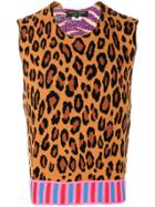 Comme Des Garçons Homme Plus Animal Print Sweater Vest - Multicolour