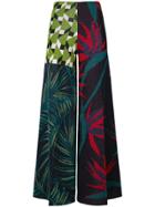 Circus Hotel Flared Floral Trousers - Multicolour