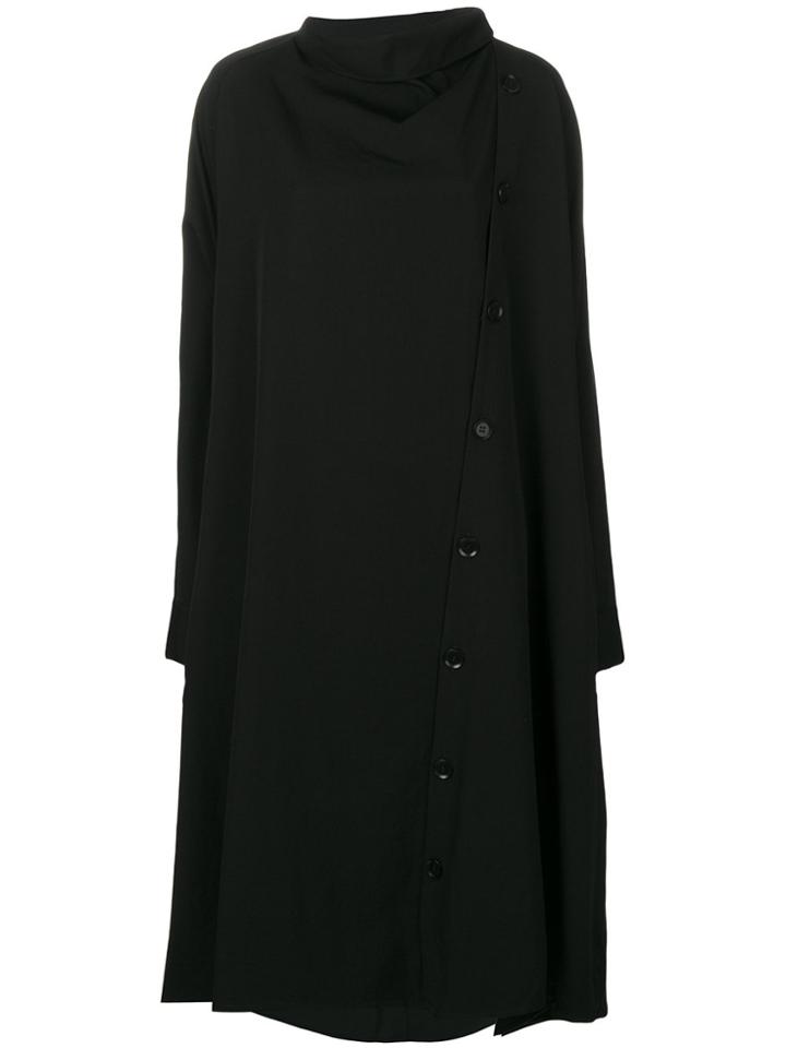 Yohji Yamamoto Cape Style Dress - Black