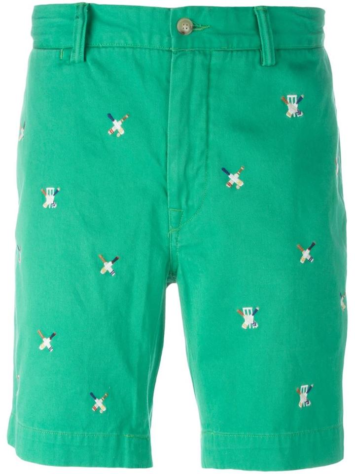 Polo Ralph Lauren Embroidered Cricket Bat Shorts