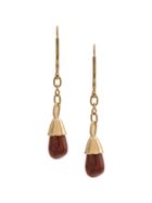 Marni Stone Pendant Drop Earring - Gold
