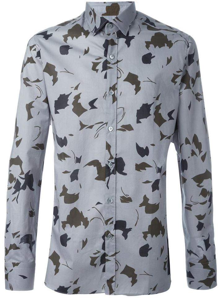 Lanvin Leaf Print Shirt