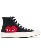 Comme Des Garçons Play Heart Lace-up Sneakers - Black