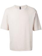 Factotum - Knitted T-shirt - Men - Cotton - 48, Nude/neutrals, Cotton