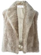 Helmut Lang Shearling Vest, Women's, Size: Xs, Grey, Silk/lamb Fur