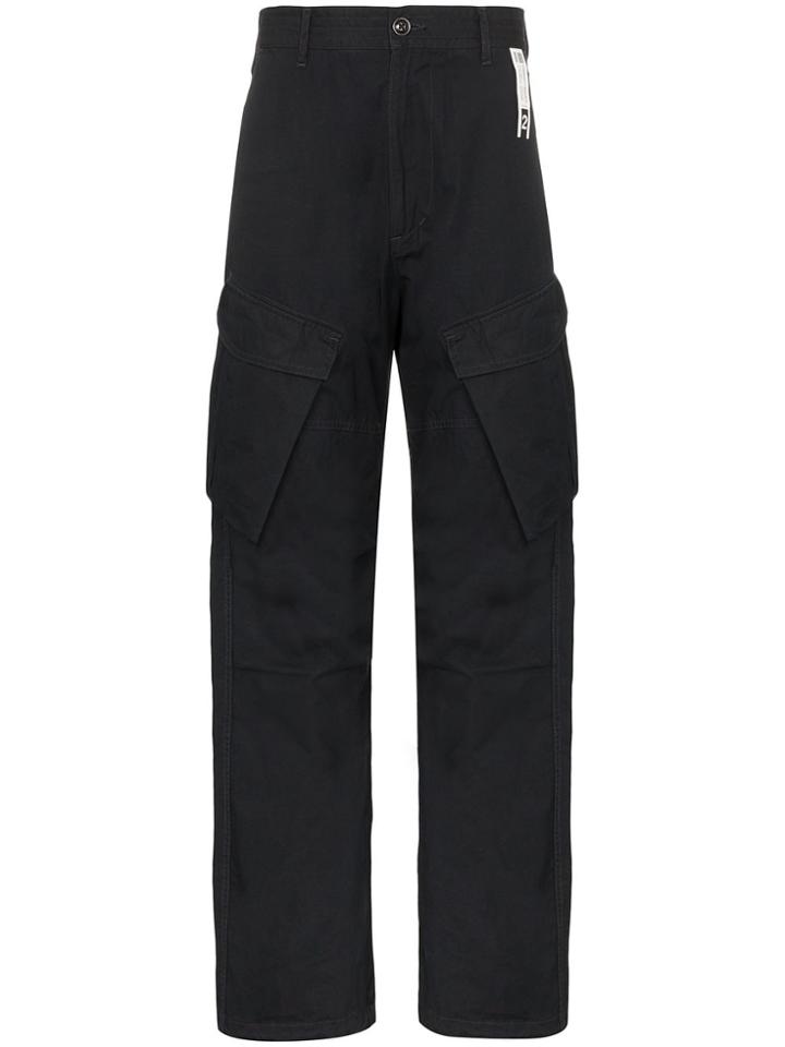 Neighborhood Straight Leg Cargo Trousers - Black
