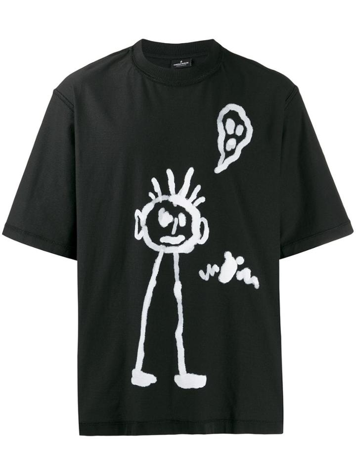 Marcelo Burlon County Of Milan Sketch Print T-shirt - Black