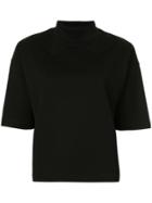 H Beauty & Youth High Neck Boxy T-shirt - Black