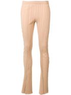 Courrèges Ribbed Trousers - Neutrals