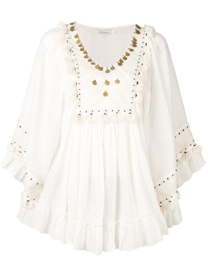 Mes Demoiselles Tassel Details Blouse - White