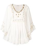 Mes Demoiselles Tassel Details Blouse - White
