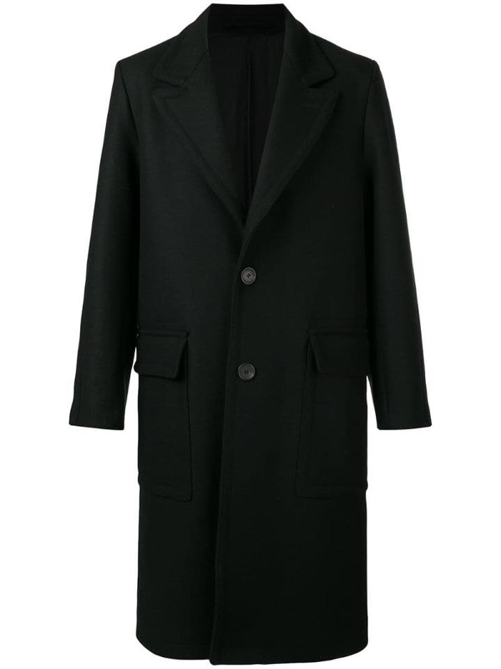 Ami Paris Two Buttons Coat - Black