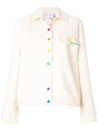 Mira Mikati Multicolour Button Shirt Jacket - Nude & Neutrals