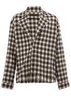 Haider Ackermann Checked Shirt, Men's, Size: Xs, Black, Cotton/wool