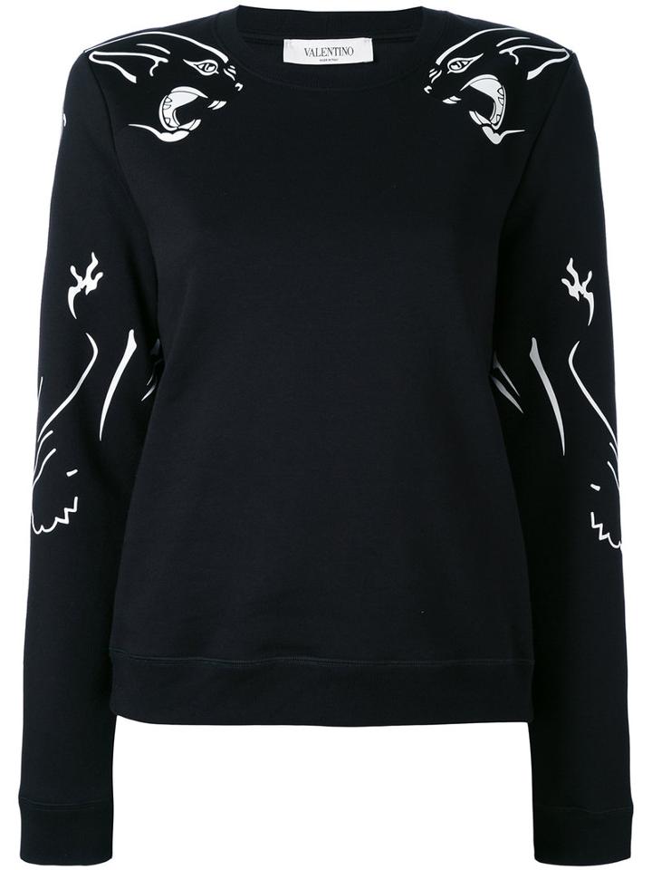 Decorative Jumper - Women - Cotton/polyamide - L, Black, Cotton/polyamide, Valentino