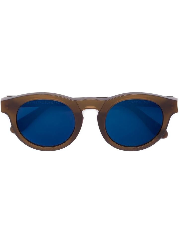 Retrosuperfuture Round Framed Sunglasses, Women's, Nude/neutrals, Acetate