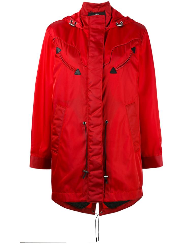 Coach Western Parka Coat - Red